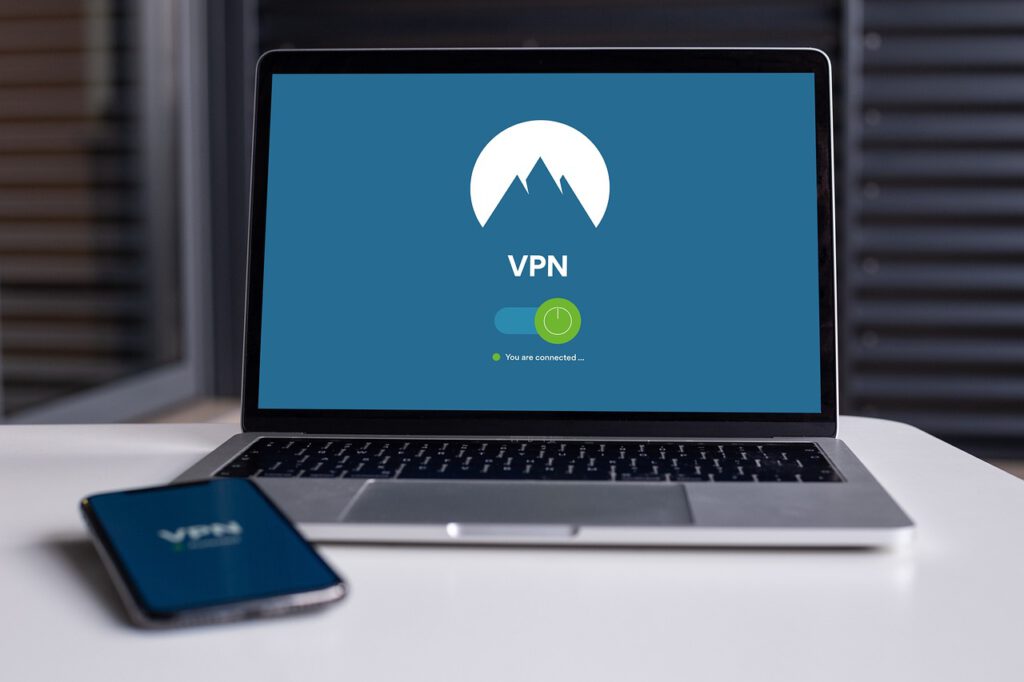 vpn op laptop en telefoon